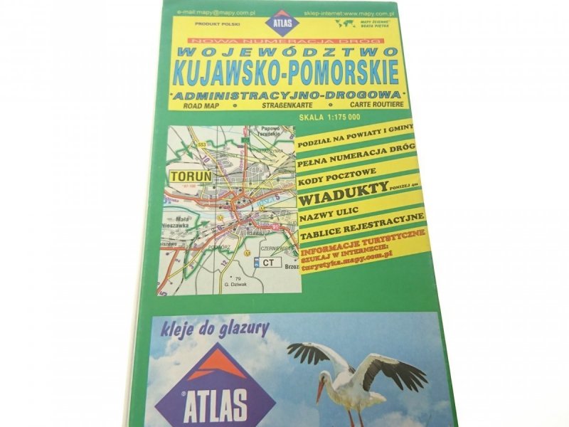 WOJEWÓDZTWO KUJAWSKO-POMORSKIE 1: 175000 (2001)