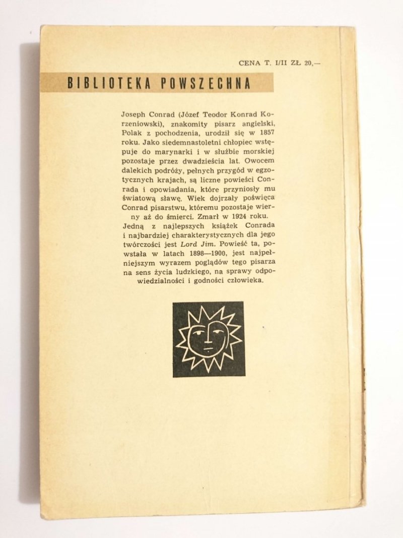 LORD JIM TOM I - Joseph Conrad 1966