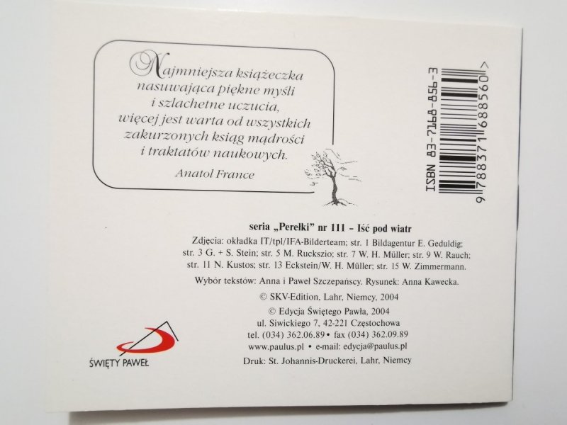 PEREŁKI NR 111 – IŚĆ POD WIATR 2004