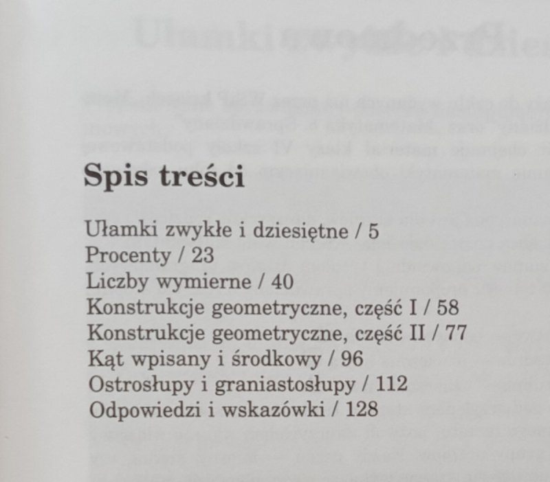 MATEMATYKA 6 SPRAWDZIANY