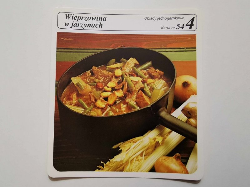 KARTA KULINARNA NR. 54 WIEPRZOWINA W JARZYNACH