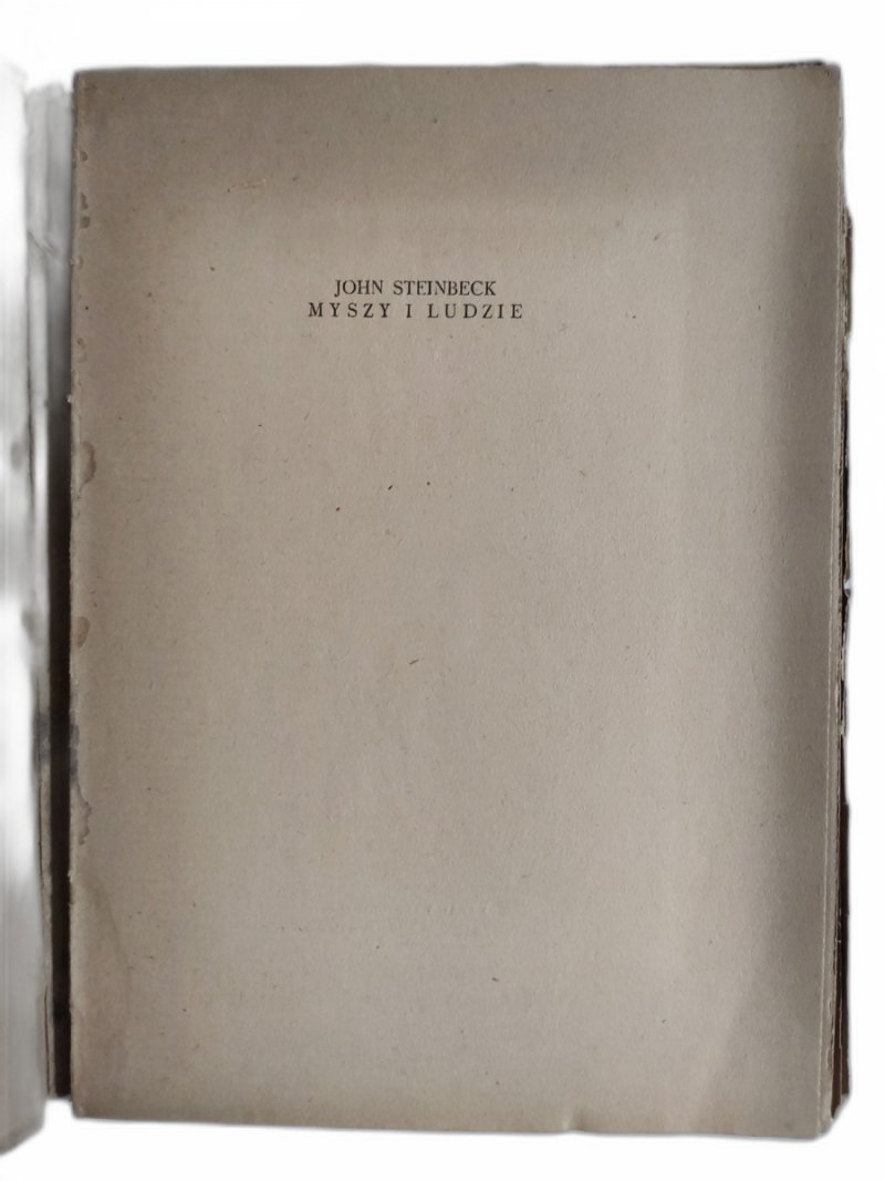 MYSZY I LUDZIE – 1948R - John Steinbeck