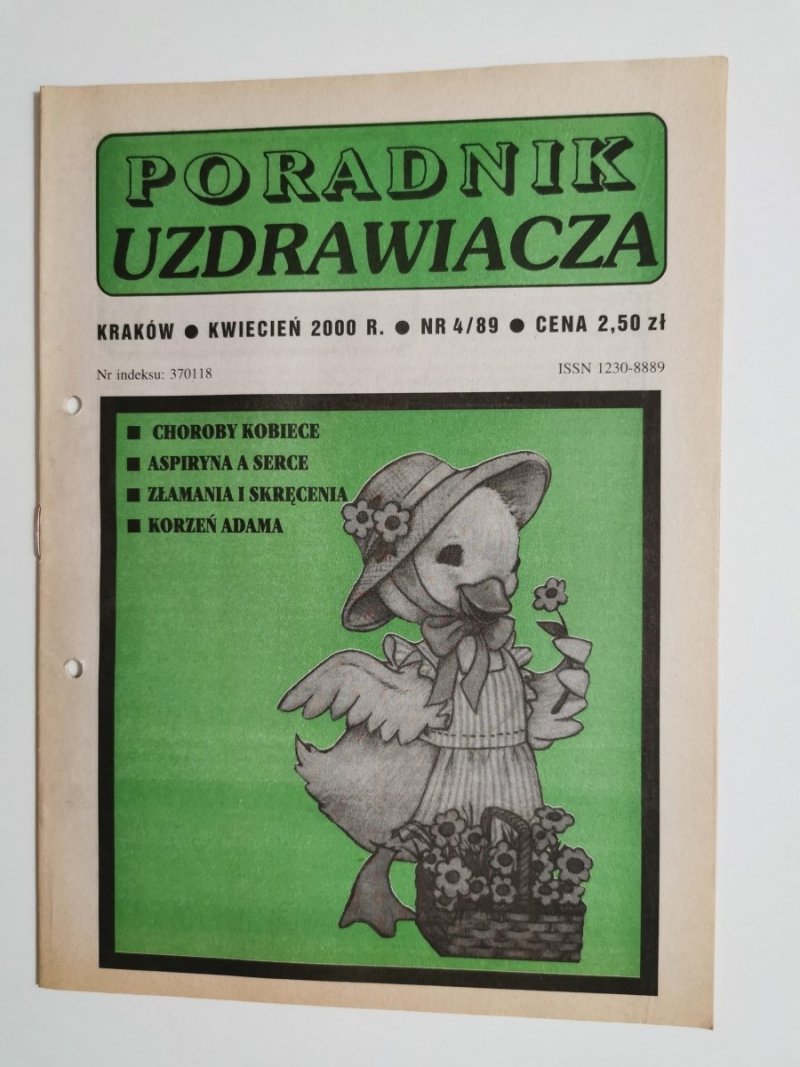 PORADNIK UZDRAWIACZA NR 4/89 KWIECIEŃ 2000 r.