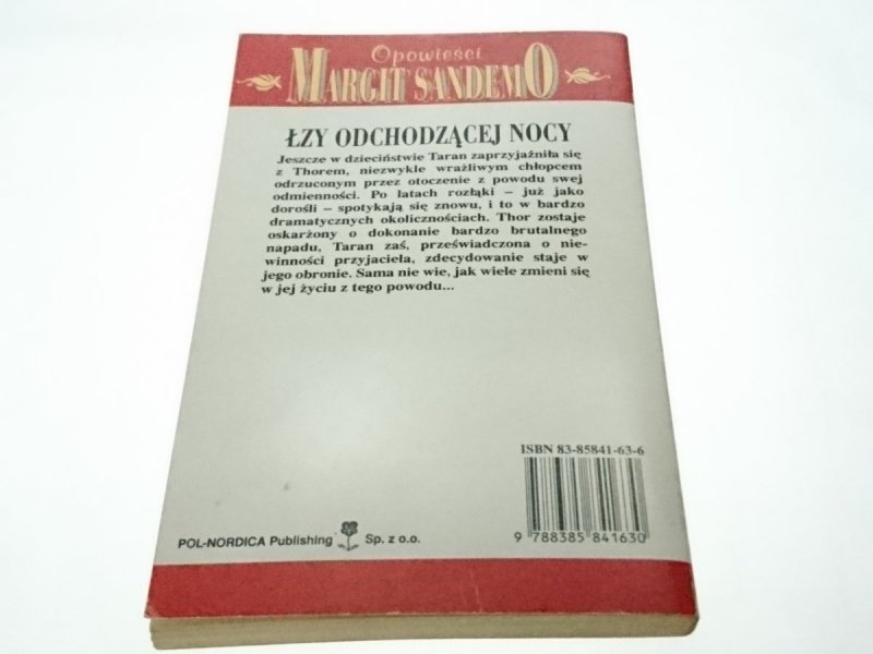 OPOWIEŚCI MARGIT SANDEMO TOM 16 ŁZY ODCHODZĄCEJ NOCY