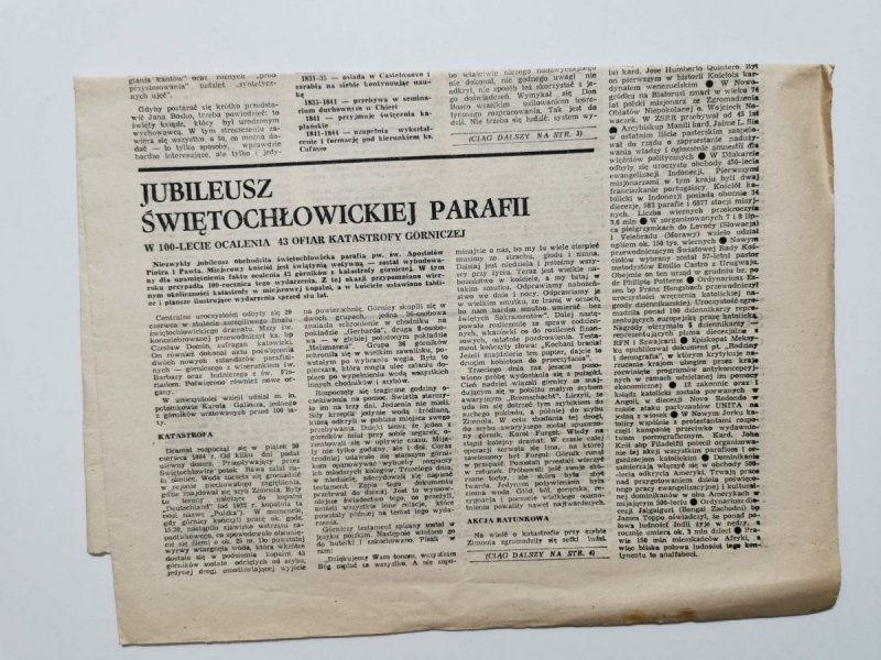 GOŚĆ NIEDZIELNY XVI NIEDZIELA ZWYKŁA NR 30 ROK LXI KATOWICE 22 VII 1984