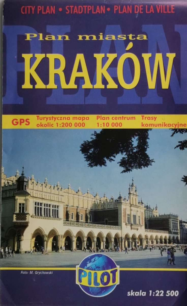 PLAN MIASTA KRAKÓW 1:22 500