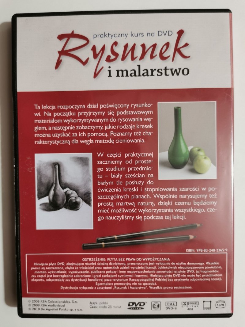 DVD. PRAKTYCZNY KURS RYSUNEK I MALARSTWO. RYSUNEK CZ. 1