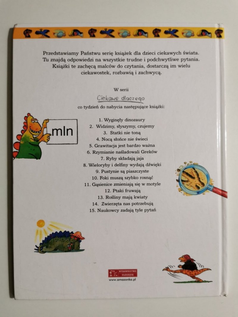WYGINĘŁY DINOZAURY I INNE PYTANIA NA TEMAT PREHISTORII 