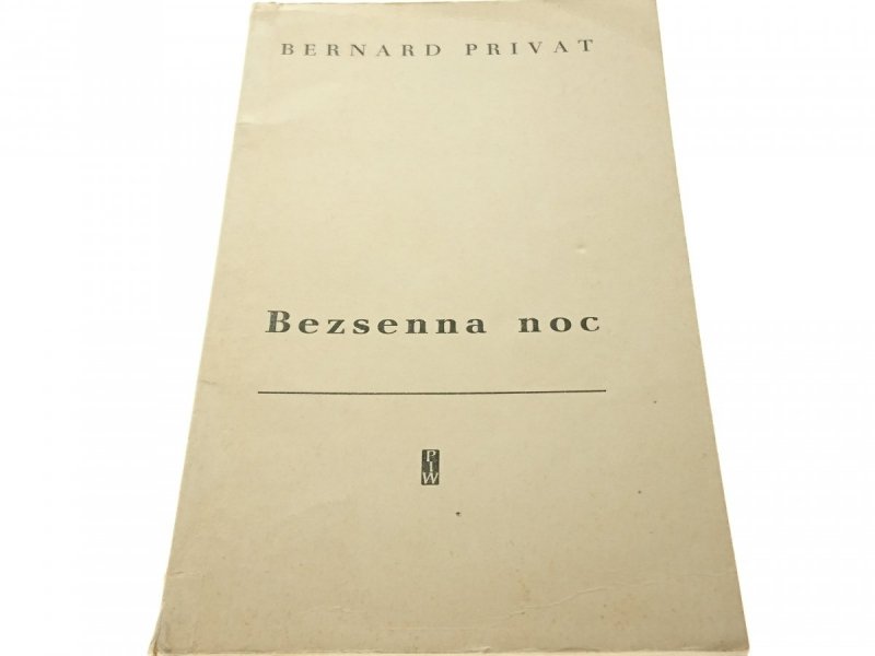 BEZSENNA NOC - Bernard Privat (1968)