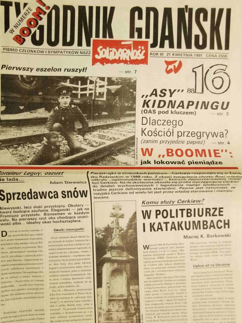 TYGODNIK GDAŃSKI ROK III 21 KWIETNIA 1991