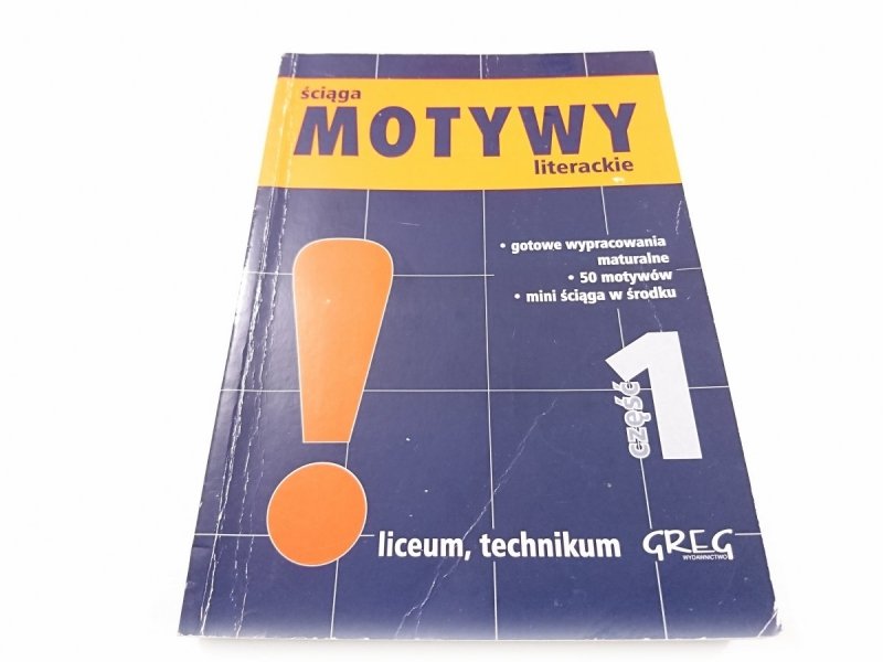 ŚCIĄGA MOTYWY LITERACKIE CZĘŚĆ 1 - D. Stopka