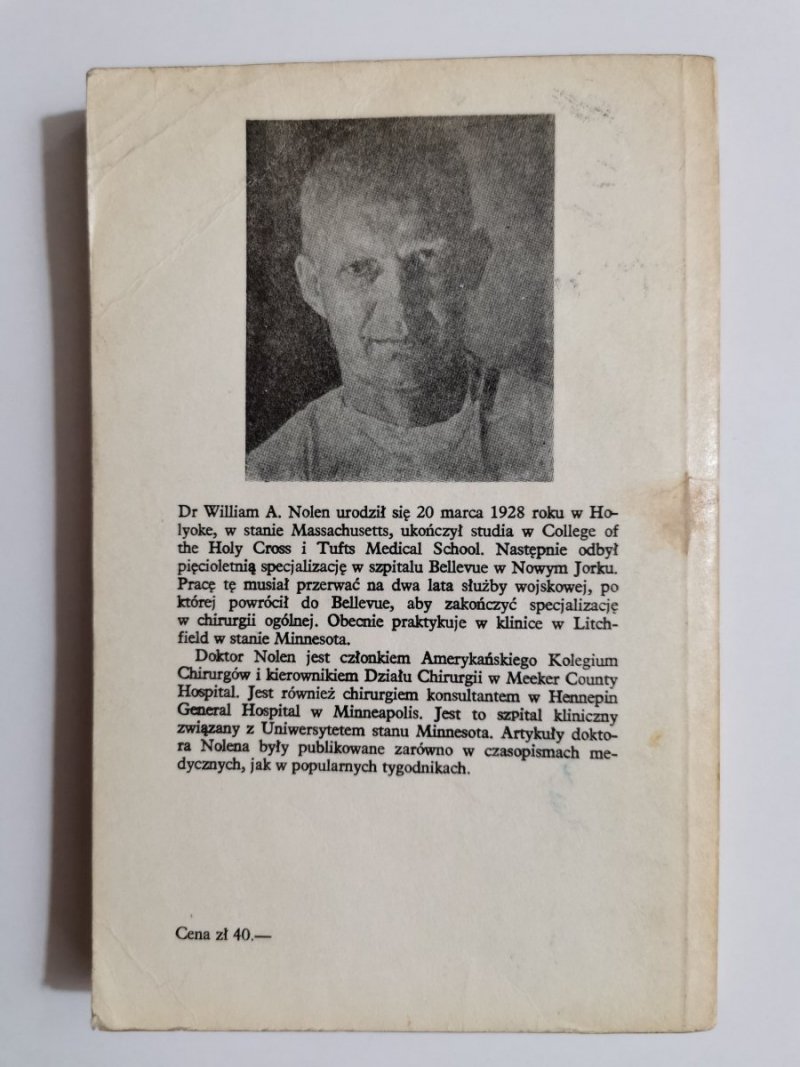 JAK ZOSTAŁEM CHIRURGIEM - William A. Nolen 1976