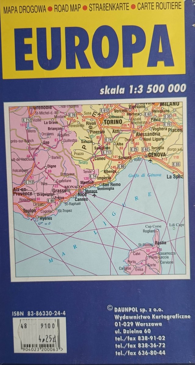 EUROPA 1:3 500 000