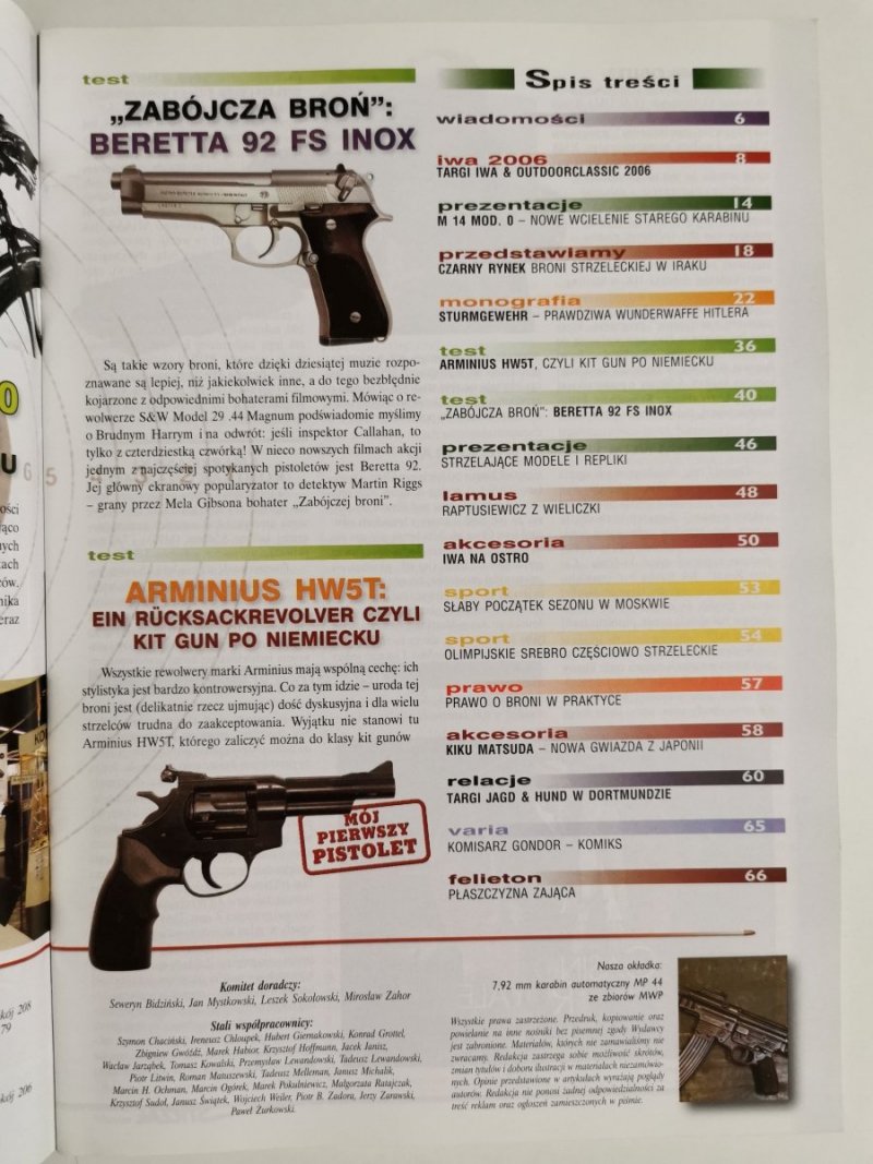 STRZAŁ MAGAZYN O BRONI NR 4 (36) KWIECIEŃ 2006
