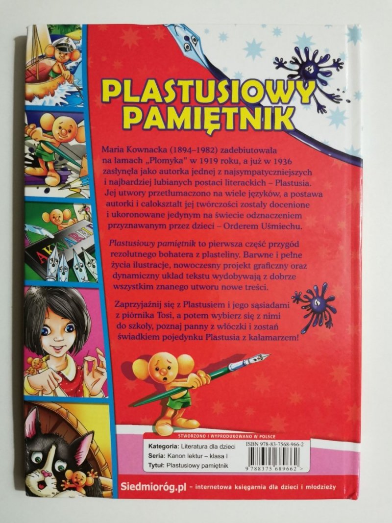 PLASTUSIOWY PAMIĘTNIK - Maria Kownacka 