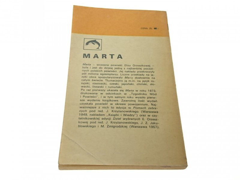 MARTA - Eliza Orzeszkowa 1973