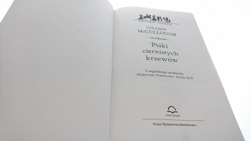 PTAKI CIERNISTYCH KRZEWÓW Colleen McCullough 2001