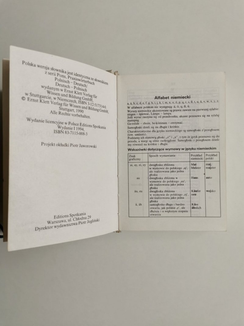 POLSKO-NIEMIECKI NIEMIECKO-POLSKI SŁOWNIK PRAXISWORTERBUCH 