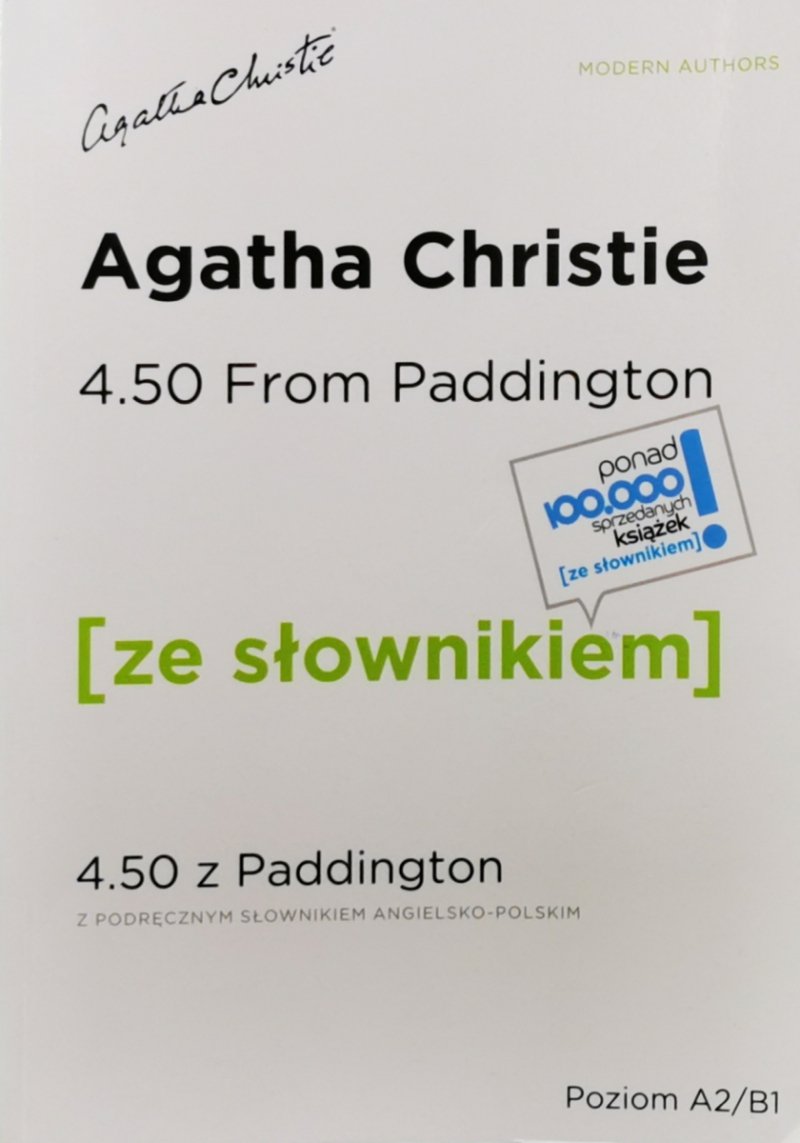 4.50 FROM PADDINGTON ZE SŁOWNIKIEM - Agatha Christie