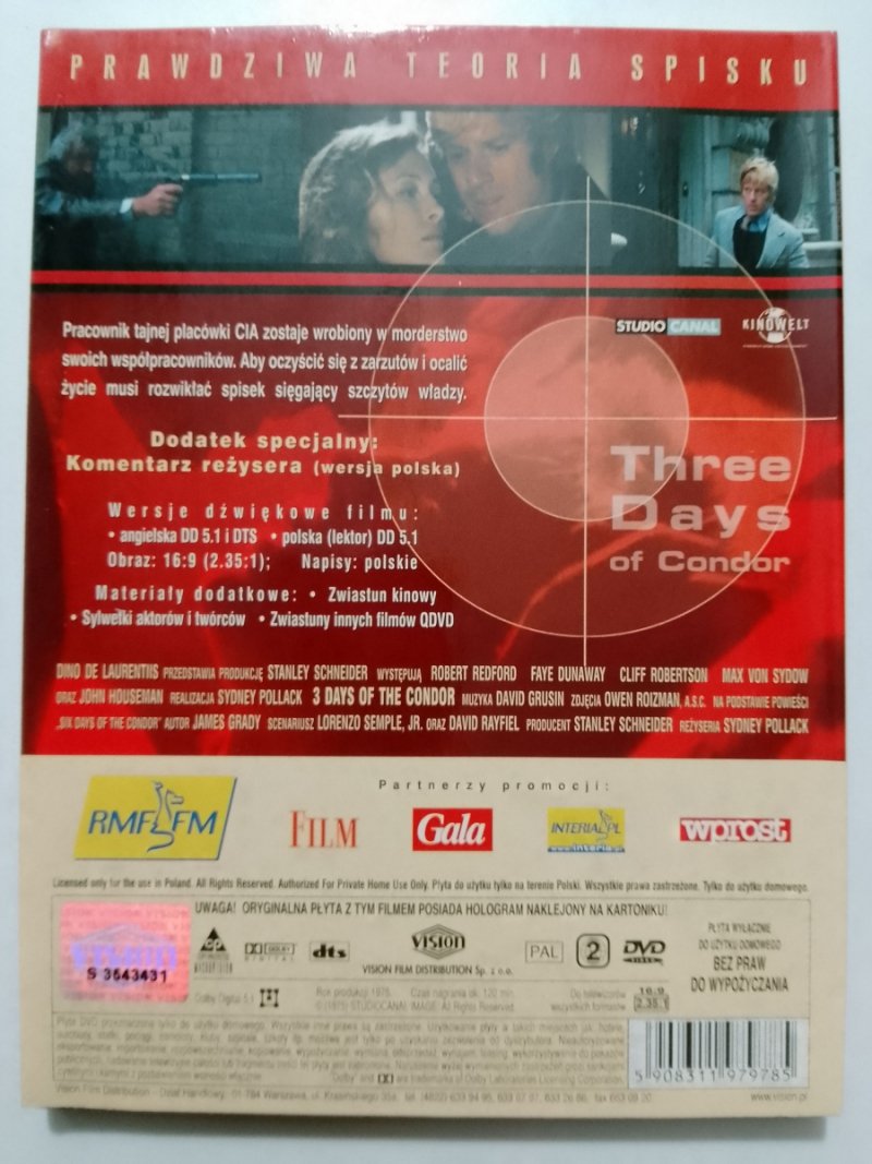 DVD. 3 DNI KONDORA