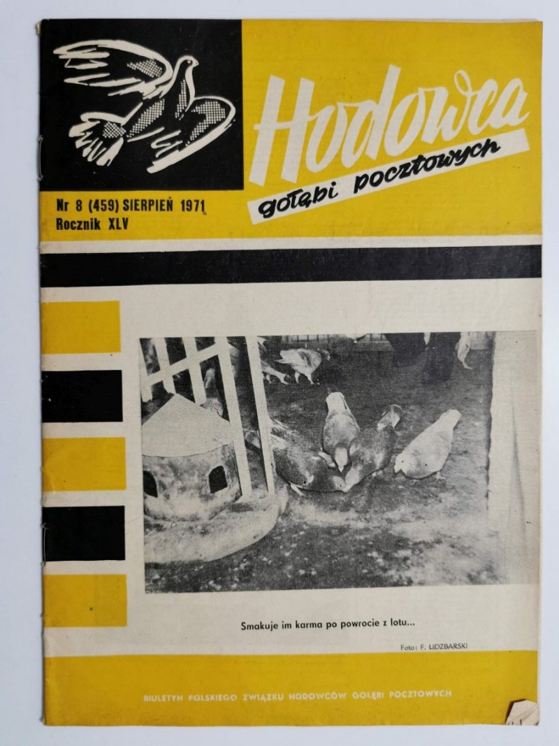 HODOWCA GOŁĘBI POCZTOWYCH NR 8 1971