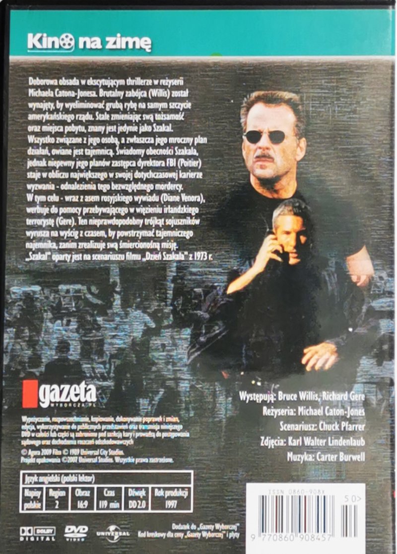 DVD. SZAKAL BRUCE WILLIS