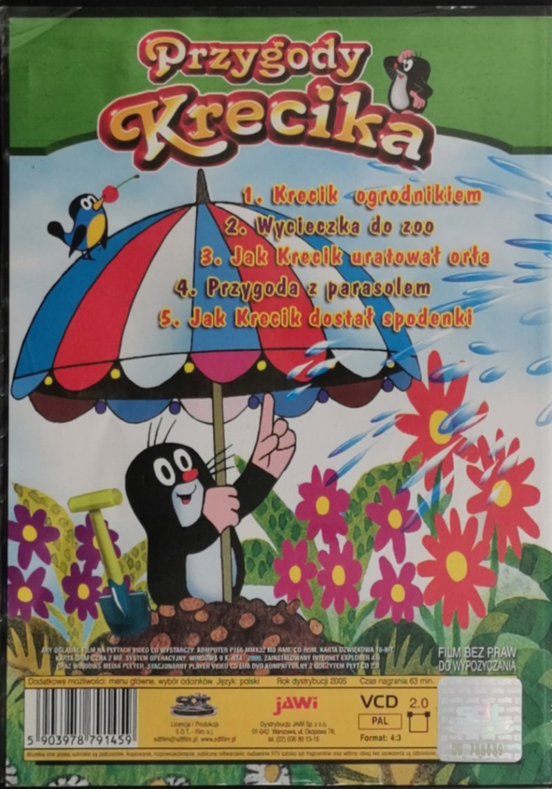 VCD. PRZYGODY KRECIKA KRECIK OGRODNIKIEM