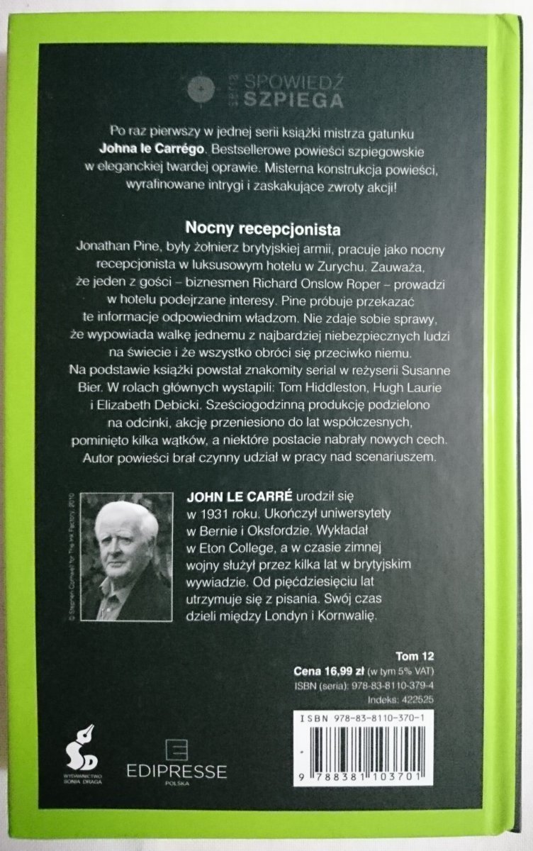 NOCNY RECEPCJONISTA CZĘŚĆ 2 - John Le Carre 2016