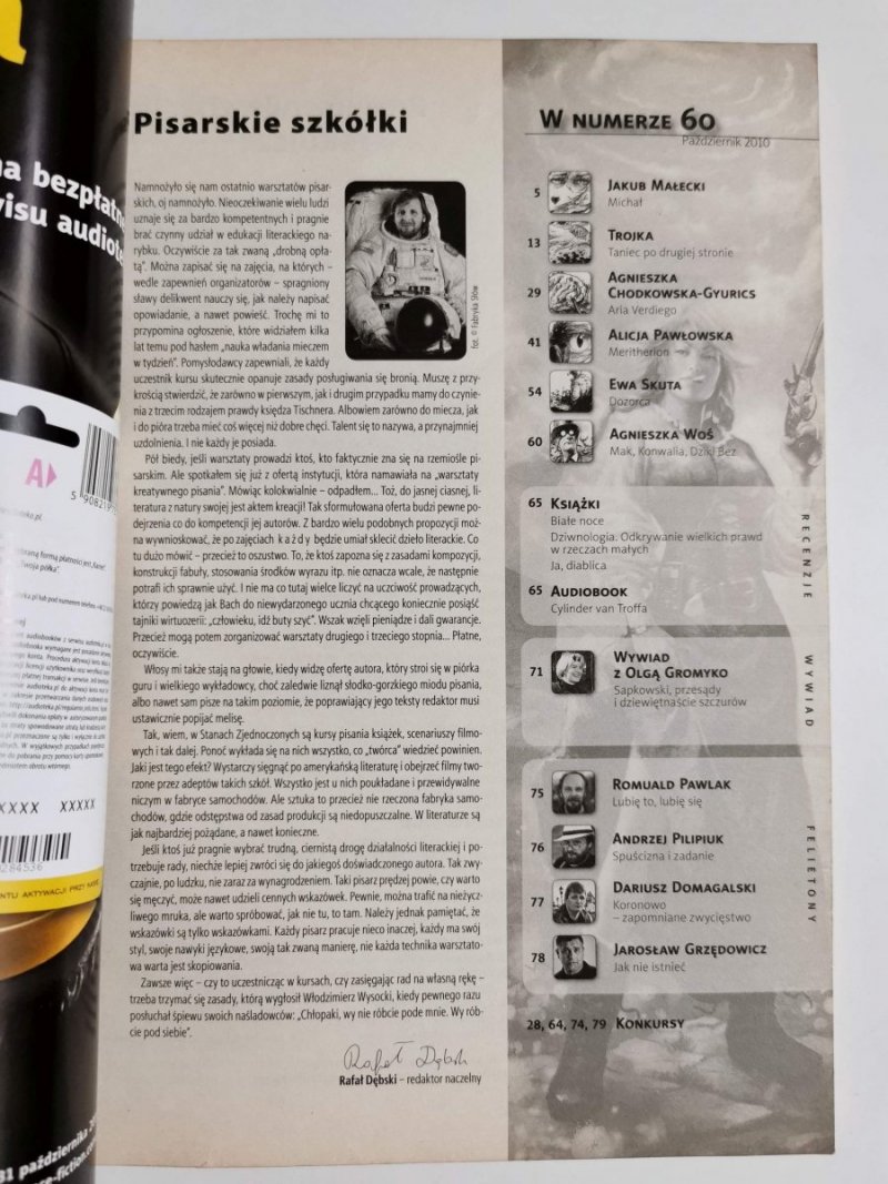 SCIENCE FICTION FANTASY I HORROR NR 60 PAŹDZIERNIK 2010