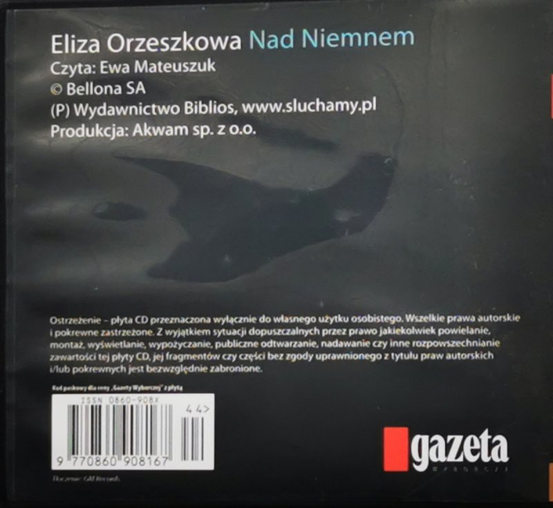 MP3. ELIZA ORZESZKOWA – NAD NIEMNEM