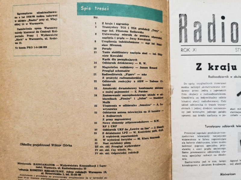 Radioamator i krótkofalowiec 1/1961
