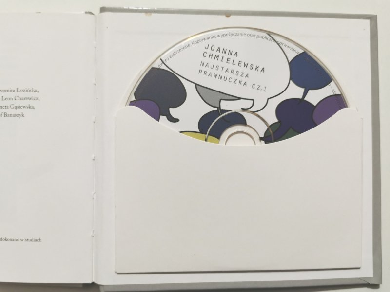 CD. SŁUCHOWISKO NA MOTYWACH POWIEŚCI JOANNY CHMIELEWSKIEJ. NAJSTARSZA PRAWNUCZKA CZ.1