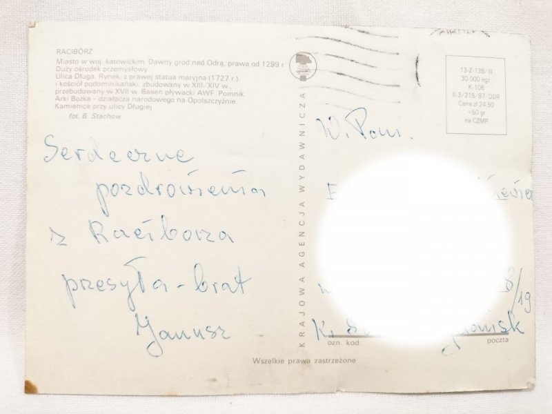 RACIBÓRZ. MIASTO W WOJ. KATOWICKIM. DAWNY OGRÓD NAD ODRĄ FOT. B. STACHOW