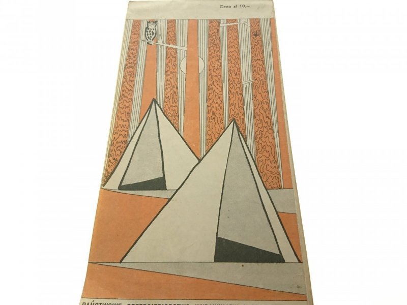 BIESZCZADY. MAPA TURYSTYCZNA 1965
