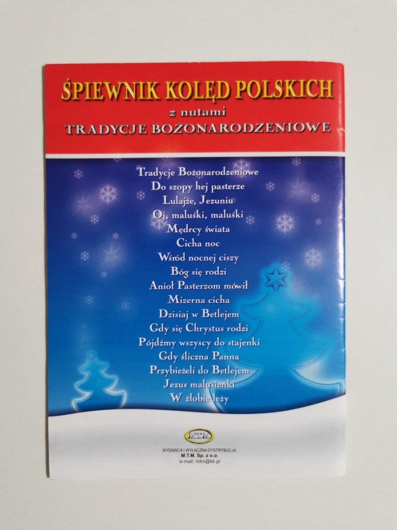 ŚPIEWNIK KOLĘD POLSKICH Z NUTAMI