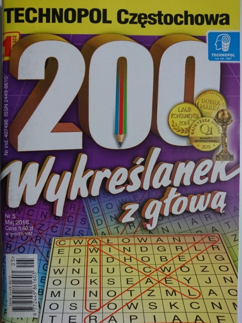 200 WYKREŚLANEK Z GŁOWĄ 5-2016