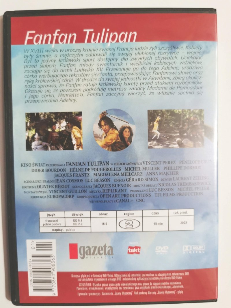 DVD. FANFAN TULIPAN. KINO FAMILIJNE