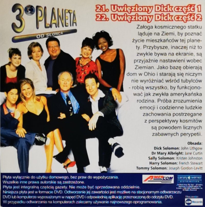 DVD. TRZECIA PLANETA OD SŁOŃCA CZ. 11