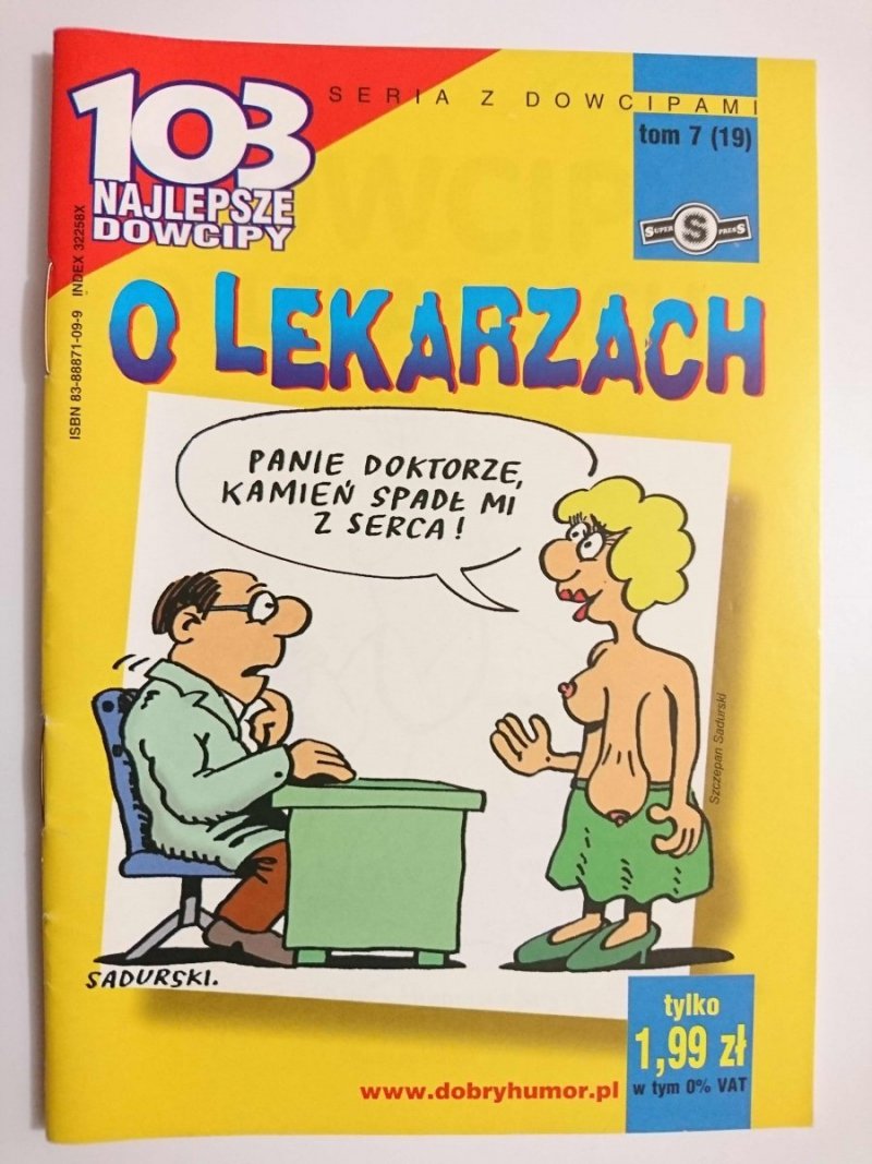 103 NAJLEPSZE DOWCIPY TOM 7 (19) O LEKARZACH 2002