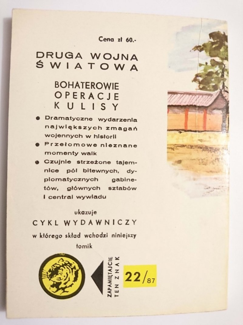 ŻÓŁTY TYGRYS: POKONANY SAMURAJ NIE WRACA - Maciej Aleksander Janisławski 1987