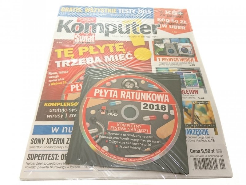 KOMPUTER ŚWIAT 1-2016 Z PŁYTĄ DVD