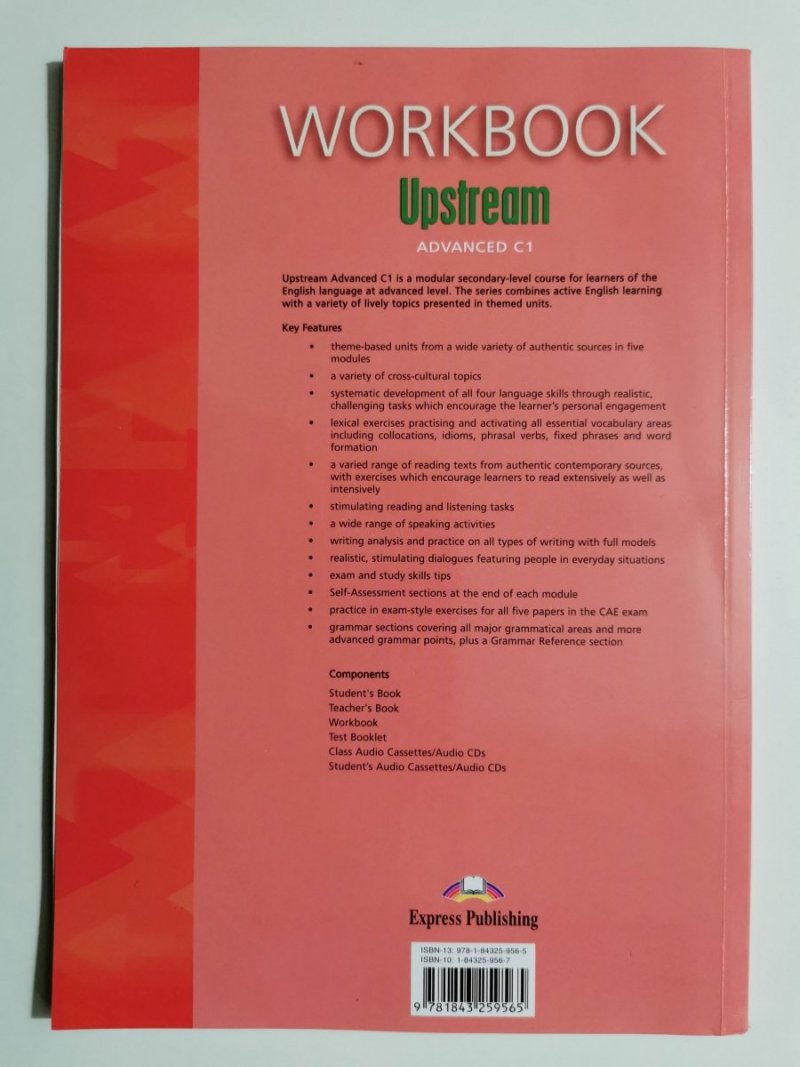 UPSTREAM ADVANCED C1 WORKBOOK. STUDENT'S BOOK Virginia Evans 