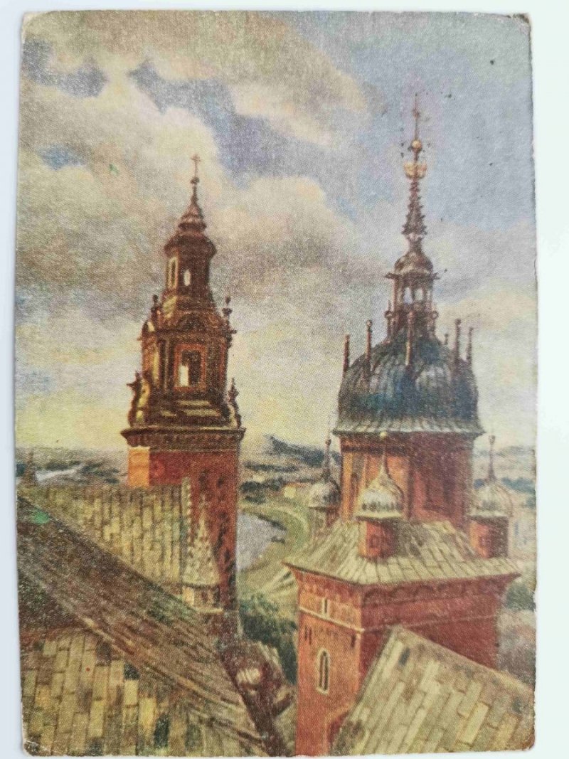 KRAKÓW. WIEŻE KATEDRY WAWELSKIEJ FOT. BOBROWSKI