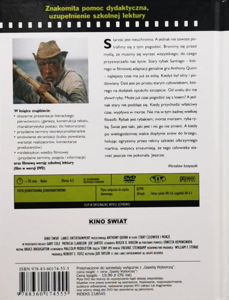 DVD. STARY CZŁOWIEK I MORZE