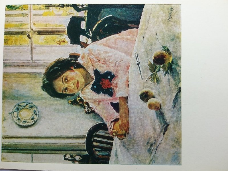 VALENTIN SEROV 1865-1911 GIRL WITH PEACHES