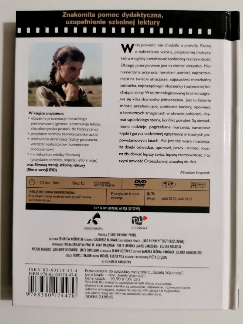 NAD NIEMNEM. OMÓWIENIE LEKTURY SZKOLNEJ PLUS FILM DVD 
