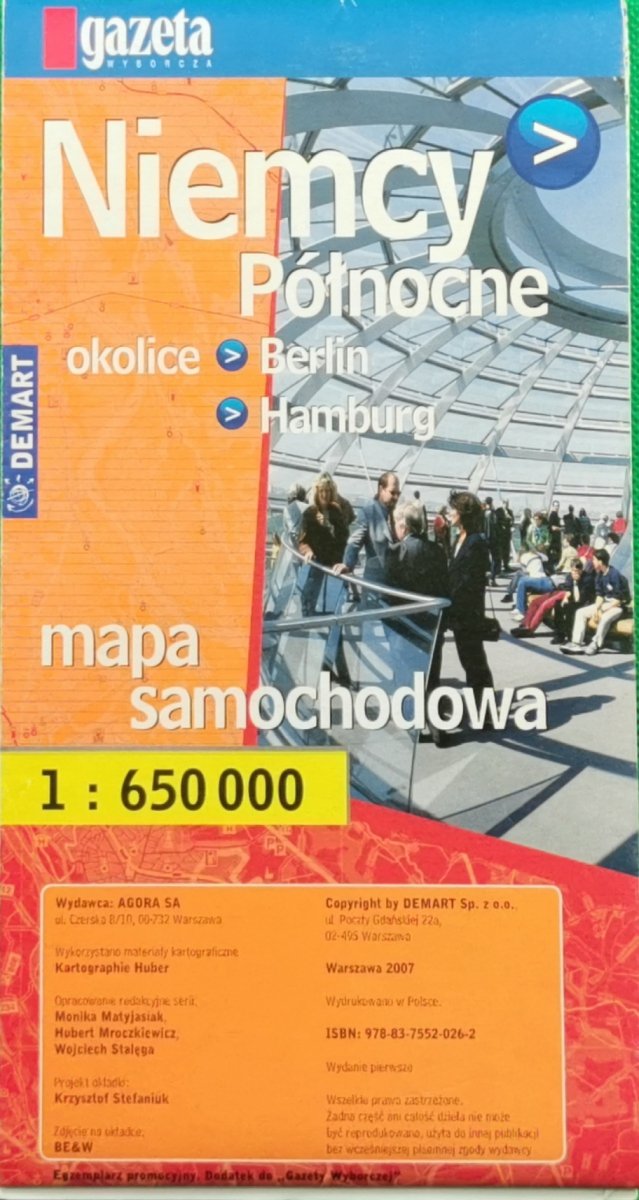 NIEMCY PÓŁNOCNE. SKALA 1:650 000