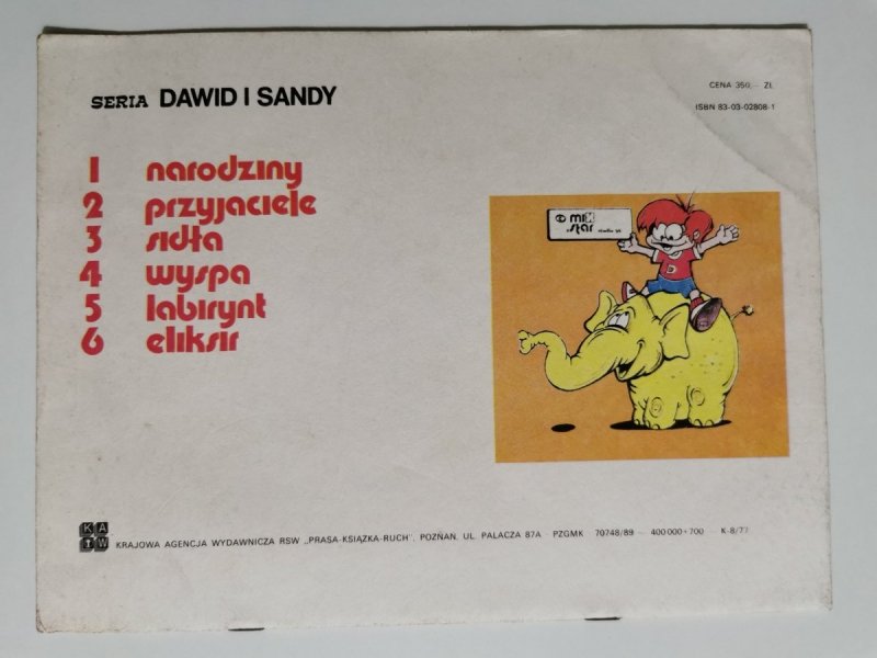 DAWID I SANDY TOM 1 NARODZINY 
