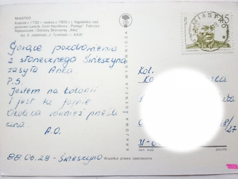 MIASTKO. KOŚCIÓŁ Z 1730 r. I INNE FOT. JABŁOŃSKI, TYMIŃSKI