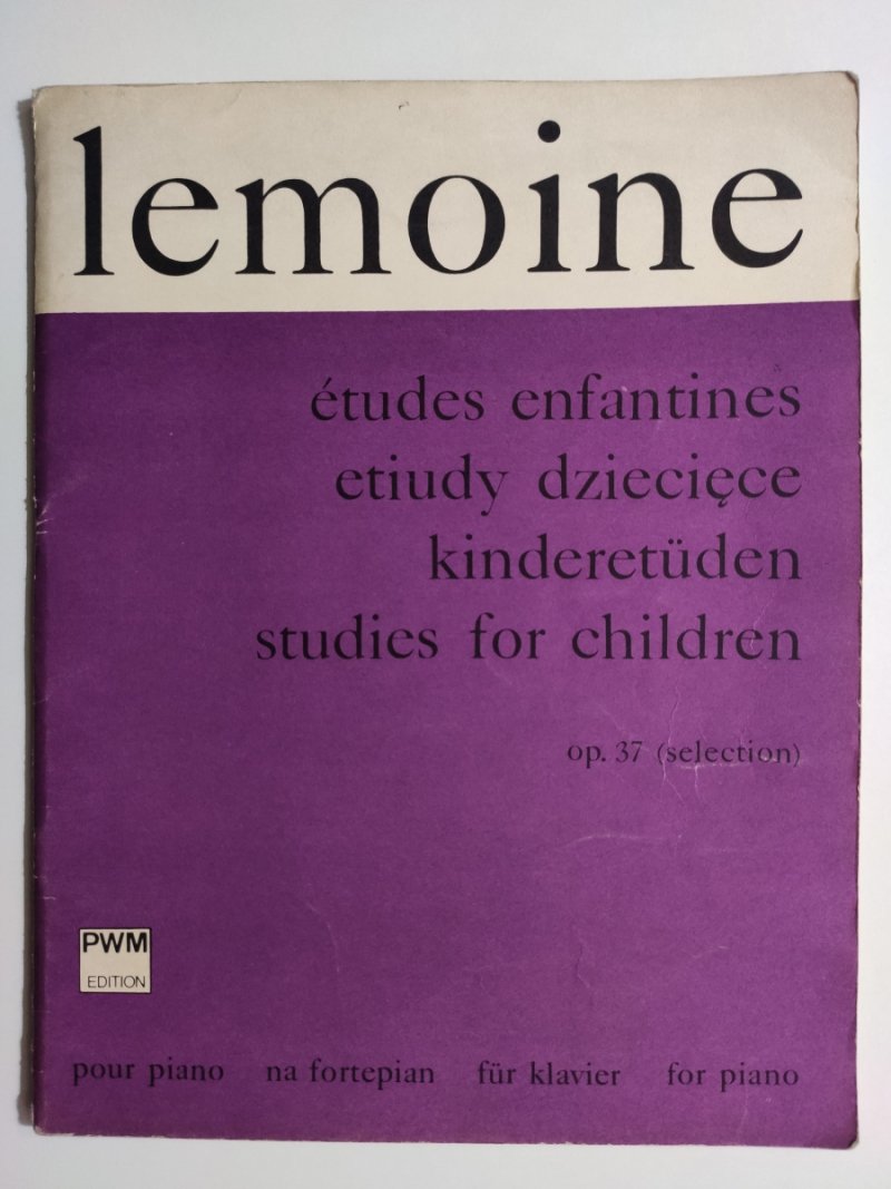 ETIUDY DZIECIĘCE OP.37 - H. Lemoine